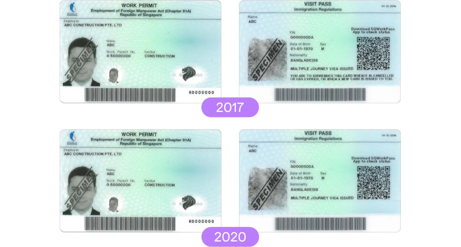 Singapore work permits